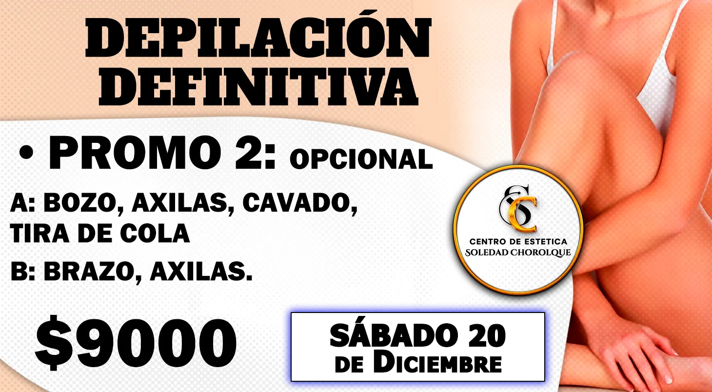 Depilación Definitiva Promo 2 Palpalá