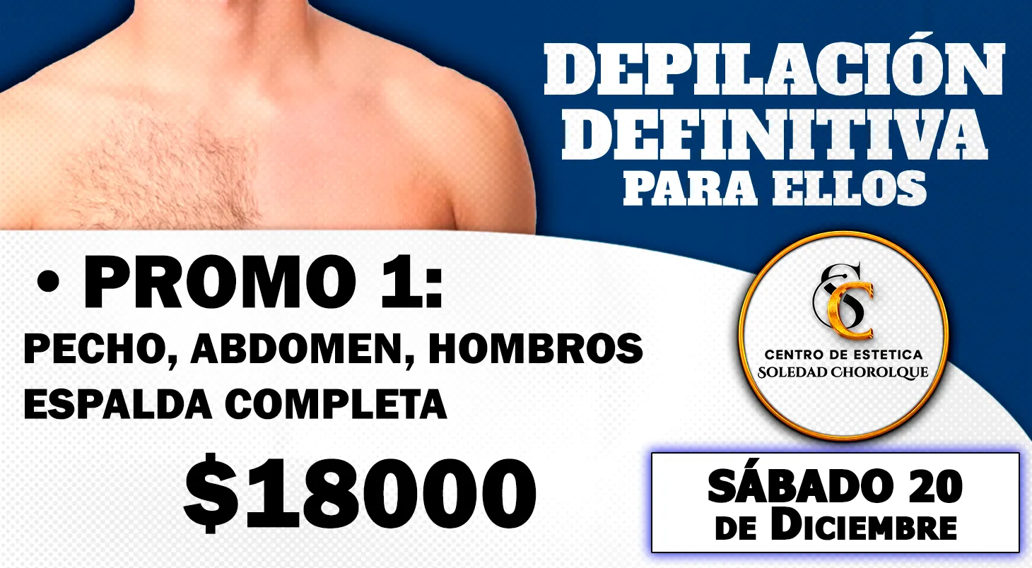 Depilación Definitiva Para Ellos Promo 1 Palpalá 