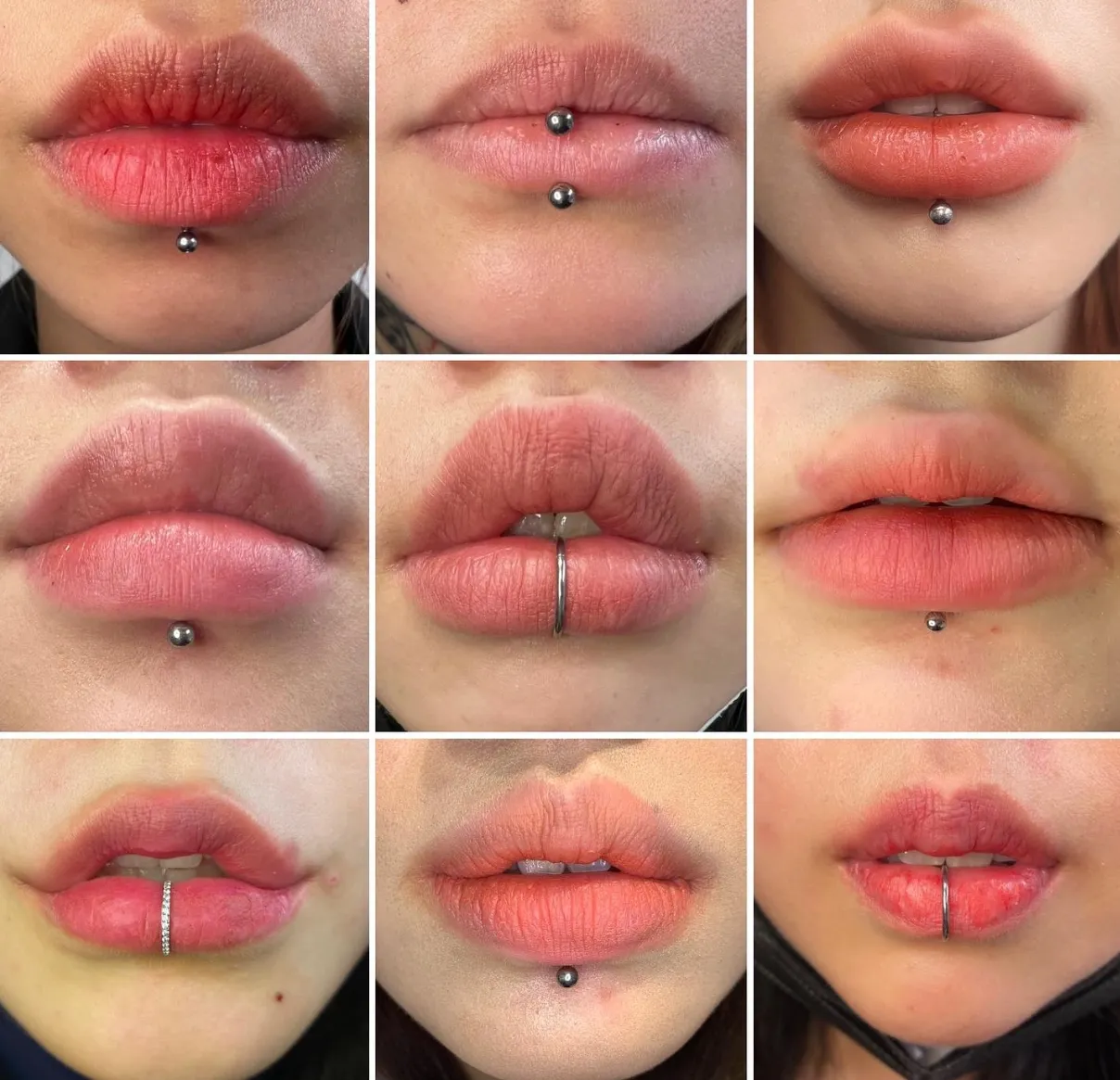 Perforación/ labios  individual 