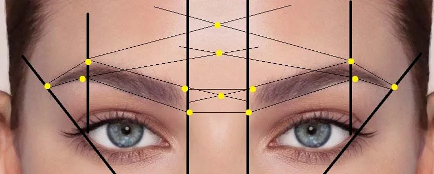 Diseño de cejas con hilo  y visagismo