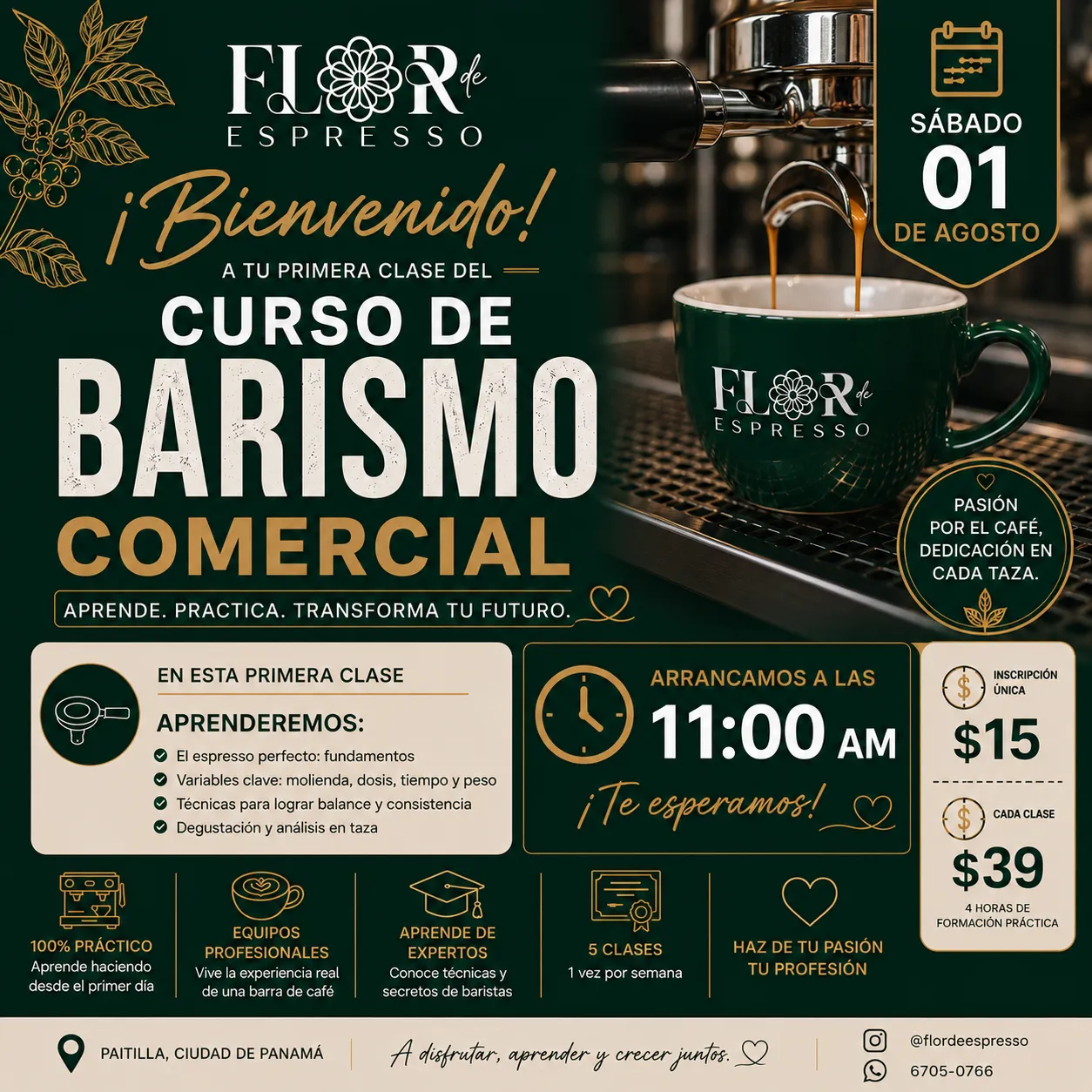 Curso de Barismo Comercial